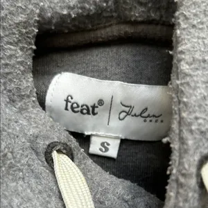 Gray and White Women's Hoodie thumbnail 2