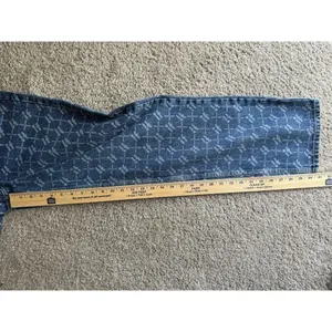 Urban Outfitters iets frans Monogram Denim Baggy Boyfriend High Rise Jeans Women’s Size 27 thumbnail 10