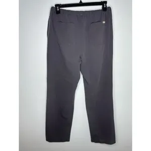FIGS Technical Collection Drawstring Elastic Waist Scrub Pants Size Large Gray thumbnail 2