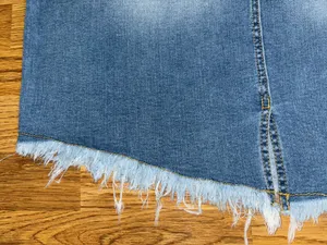 Cato est 1946 Denim Jean Skirt Raw Hem Patched Women's Size 12 Stretch Pockets thumbnail 18