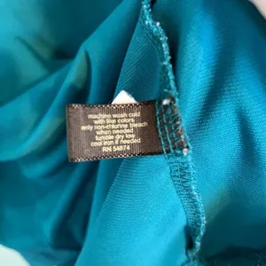 The Limited Women's Size Small Teal Ruffled‎ Neck Sleeveless Top thumbnail 4