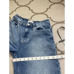 We The Free Tinsley Baggy High Rise Wide Leg Jeans Size 26 Raw Hem, OB1588873 thumbnail 7