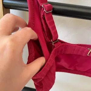 Xhilaration Ribbed Magenta Square Neck High-Waisted Bikini Set thumbnail 6