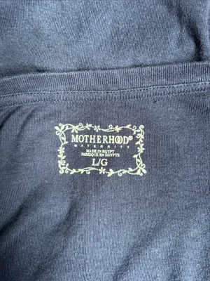 Motherhood Maternity Navy Scoop Neck Short-Sleeve Tee thumbnail 2