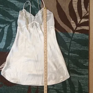 Victoria's Secret Satin Lace Chemise Babydoll Vintage Whimsigoth Fairy M thumbnail 10