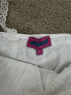 Edikted Lacey Knit Tank Top thumbnail 4