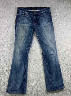 Rock & Republic Bootcut Jeans Women 29 Embroidered Pockets Low Rise Grunge Biker thumbnail 1