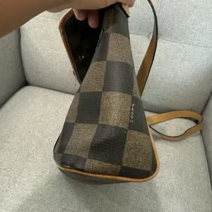 Vintage FENDI Bag Checkered Original Design Crossbody Luxury thumbnail 6