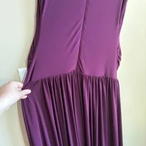 Club L London Sleeveless Tiered Maxi Dress 6 Purple Womens Stretch Jersey thumbnail 10