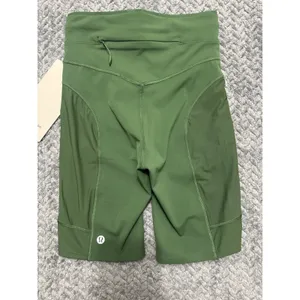 Lululemon Women's Green No Line HR Run Short Zip Pocket Size 0 NWT thumbnail 5