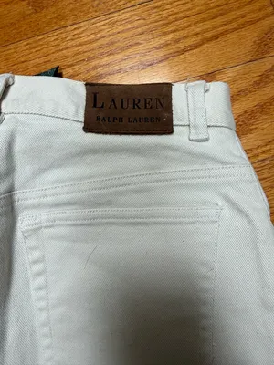 🙂Ralph Lauren Cream Straight-Leg Jeans thumbnail 4
