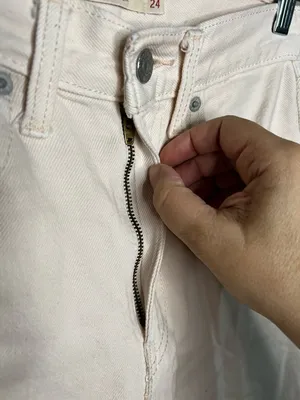 Levis Quality Premium High Loose Tapered Light Pink‎ Denim Jeans thumbnail 6