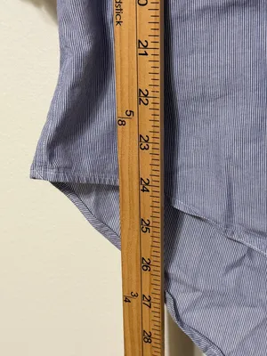 Ralph Lauren Oversized Striped Button Down Shirt Size Medium Large Women’s thumbnail 8
