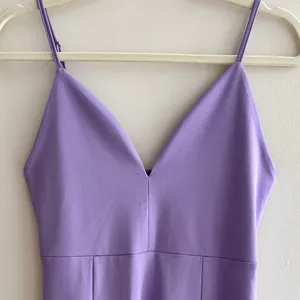Amazon Lilac Purple Spandex Fitted Sweetheart Neckline Cocktail Dress with Slits, Medium thumbnail 2