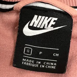 Nike Womens Pink with Racing Stripes Hooded Warm up Jacket - Size Small - VGUC thumbnail 6