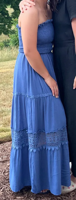 Cornflower Blue Maxi Dress thumbnail 1