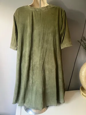Free People Olive Green Blouse  thumbnail 2