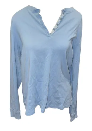 L.L.Bean Henley long sleeve top thumbnail 1