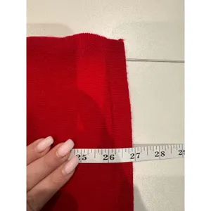 Motherhood Maternity Red Wool Turtleneck‎ Sweater Size L Christmas Holiday thumbnail 4