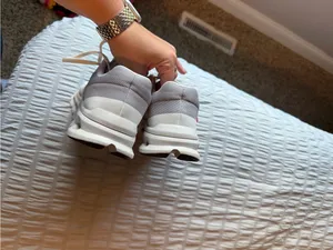 ON Cloudrunner Sneaker in White/Frost size Women's 7.5 thumbnail 5