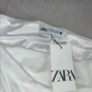 Zara White Ruffle Hem Dress‎ thumbnail 8