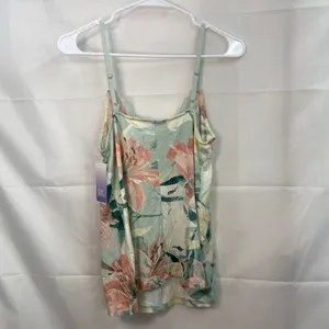 NEW Stars‎ Above women's blue floral lace v-neck adjustable pajama tank top M thumbnail 7