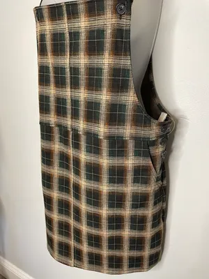 SO Juniors' ® Button Strap Plaid Pinafore Dress thumbnail 3