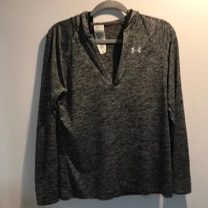 Women's UA Tech™ Long Sleeve Hooded Henley thumbnail 3