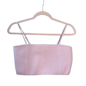 A.L.C. Winnie Knit Bra Top‎ in a Rose Pink Color Size Medium Cropped Top thumbnail 4