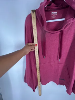 Bench Draped‎ Dolman Hoodie Size M Pink Oversized Pullover Top thumbnail 11