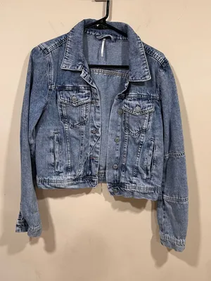 Free People x We The Free Rumors Denim Trucker Jacket SIze: Small biker Y2K EUC thumbnail 3