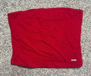 Hollister red strapless tube top thumbnail 1