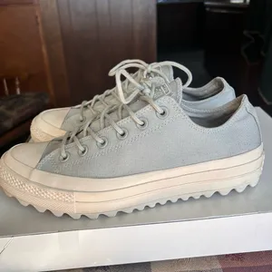 Converse Chuck Taylor All Stars Lift Ripple Canvas Pale Grey Women’s Size 10 thumbnail 3