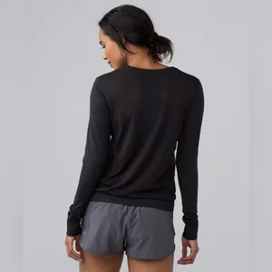 Vintage Lululemon Breeze By Long Sleeve - Black - 6 thumbnail 3