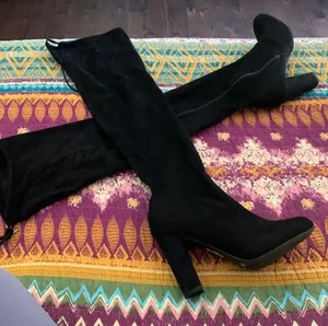 Bamboo Black knee high boots thumbnail 2