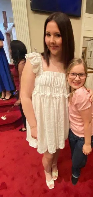 Mabel Dress White Ruffle Sleeve thumbnail 1