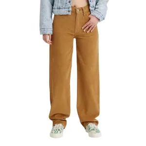 Levi’s 94 Baggy Corduroy Pants Womens 25 Brown 100% Cotton High Rise Retro 90s thumbnail 1