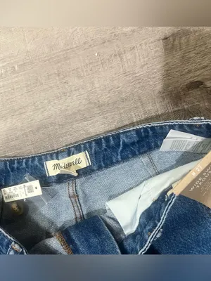 MADEWELL Wide Sweep Denim Trousers in Java Wash thumbnail 6