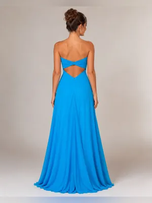 Alyce Paris Turquoise Beaded Strapless Formal Prom Evening Gown Size 10 thumbnail 2
