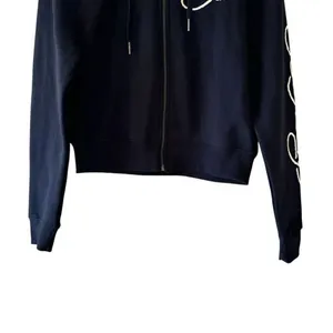 Ed Hardy Black Snake Skull Logo Cropped Zip Up Hoodie Sweatshirt SZ S #2290 thumbnail 4