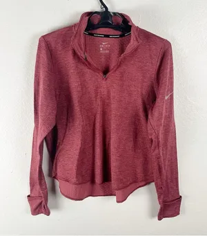 Nike Running Dri Fit Element Sphere 1/4 Zip Stretch Top, Size Large thumbnail 6