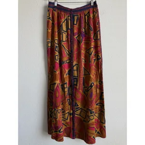 Anthropologie Farm Rio Cool‎ Tropical Button Down Maxi Skirt Women's Small NWOT thumbnail 3