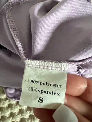 Purple polyester & spandex mini skirt in a S #mini #party thumbnail 2