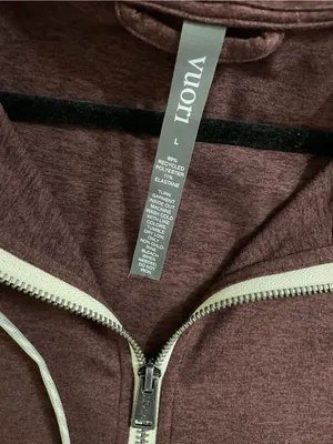 Vuori NWOT Halo Performance Hoodie Heather Red Full-Zip sweatshirt L thumbnail 8