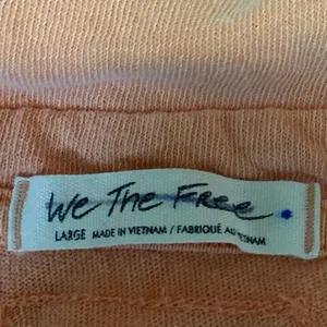 Free People Orange Cotton Collared Short Sleeve Boxy Crop Polo Shirt Top Size L thumbnail 3