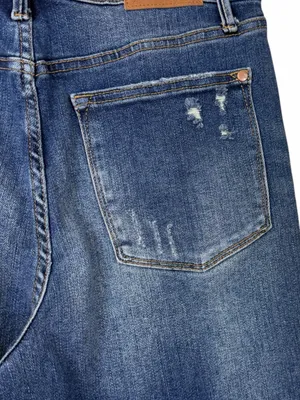 Judy Blue Slim Fit Women’s Jeans Size 30 Stretch Distressed Medium Wash Denim thumbnail 7