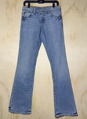 Vintage Ralph Lauren Stretch Kelly Bootcut Jeans Size 4‎ Light Wash Y2K thumbnail 1