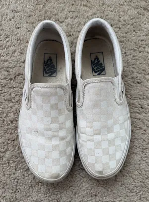 White Vans Checkerboard Slip-On thumbnail 1