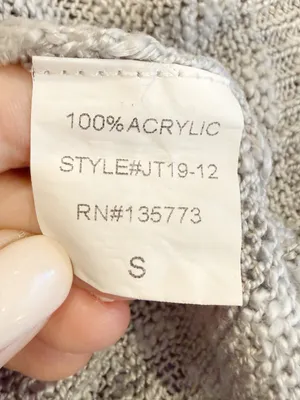 VICI Grey and Black Lightning Relaxed Fit Sweater Slouchy size Snall thumbnail 5