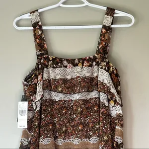 NWT! BCX Brown Patterned Dress Size thumbnail 5